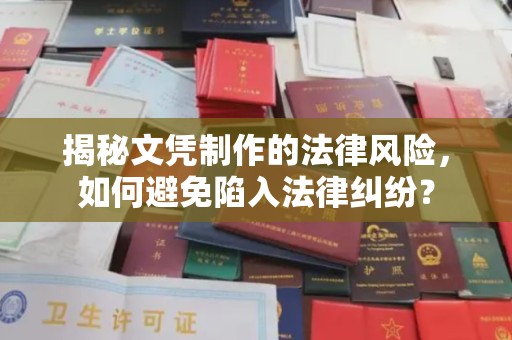 柘荣揭秘文凭制作的法律风险，如何避免陷入法律纠纷？