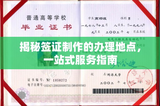 柘荣揭秘签证制作的办理地点，一站式服务指南