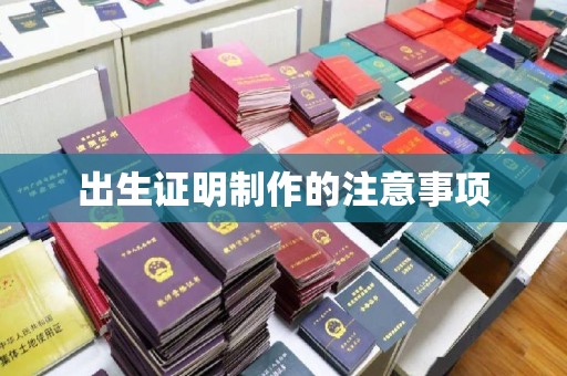 柘荣出生证明制作的注意事项